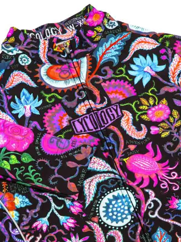 Secret Garden Women's Long Sleeve Jersey - Black - Cycology Clothing US