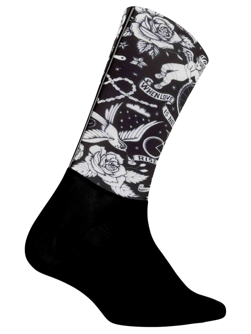 Velo Tattoo Aero Cycling Socks - Cycology Clothing US