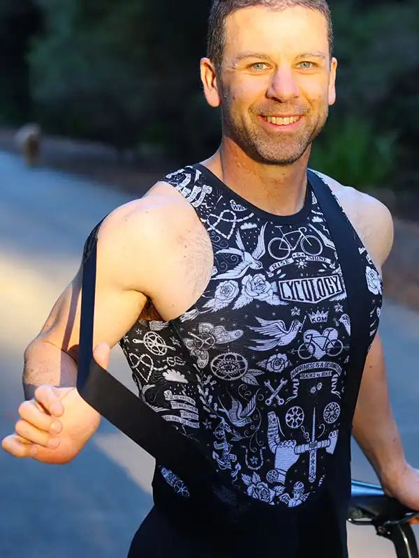 Velo Tattoo Men's Sleeveless Base Layer - Cycology Clothing US