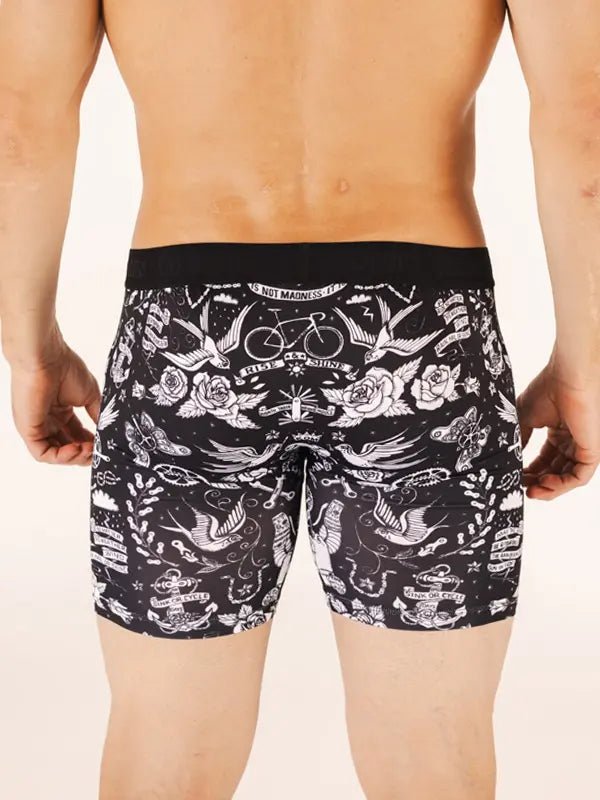 Velo Tattoo Performance Boxer Briefs - Cycology Clothing US