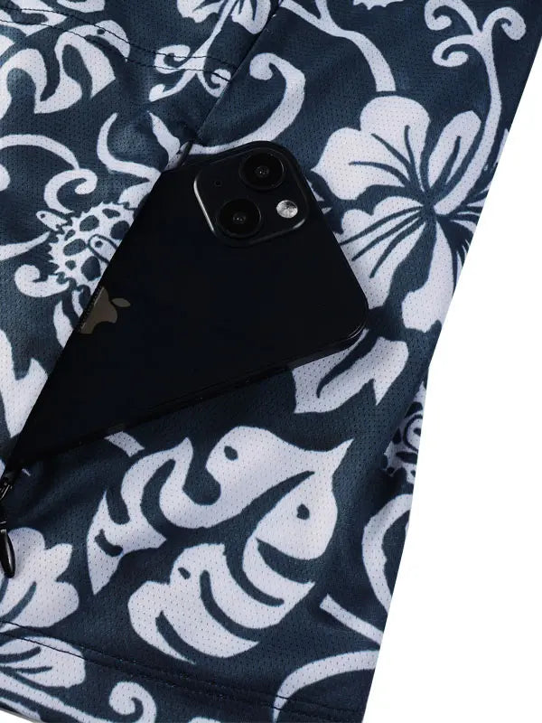 Waimea Blue  Men's Short Sleeve Mountain Bike Jersey Pocket  | Cycology USA