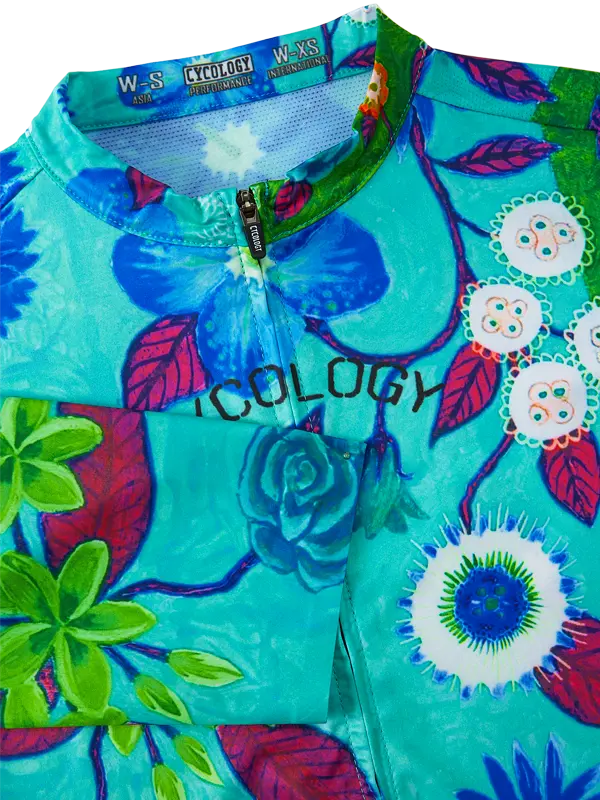 Aloha Aqua Women's Reborn Cycling Jersey  Neck Cycology USA