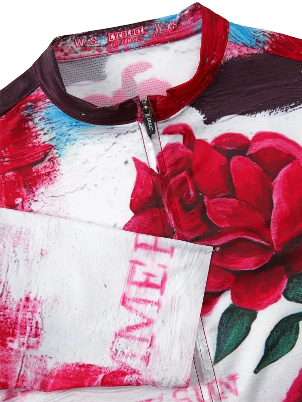 Billie Red Women's Reborn Cycling Jersey Cycology Neck  USA