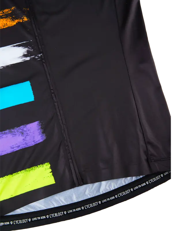 Far Horizon Black Men's Reborn Jersey 
 Hem | Cycology USA