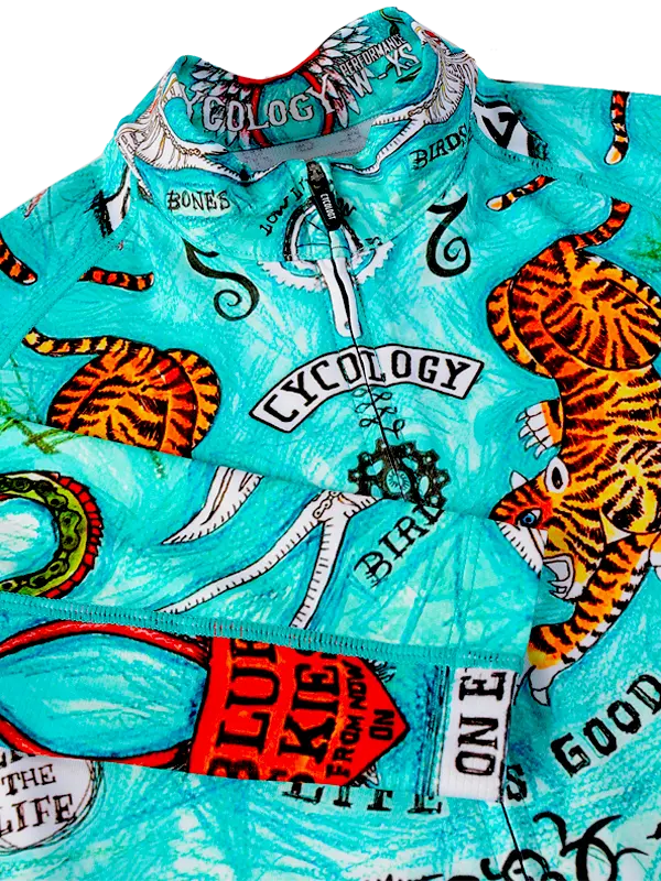 Koa Samui Women's Long Sleeve Summer Cycling Jersey  Neck | Cycology USA