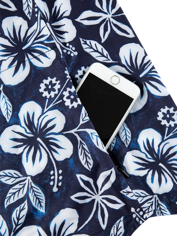 Oahu Men's Blue Gravel Cycling Shirt Pocket | Cycology USA