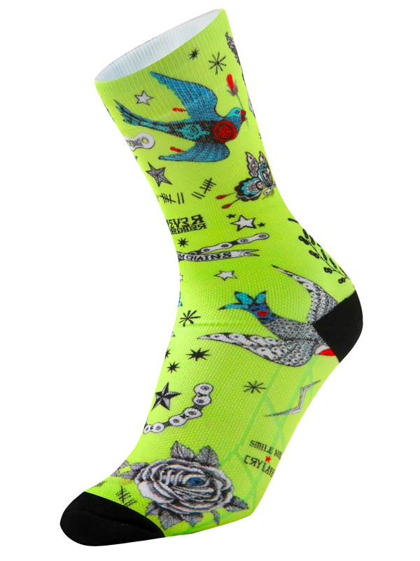 Tattoo Cycling Socks